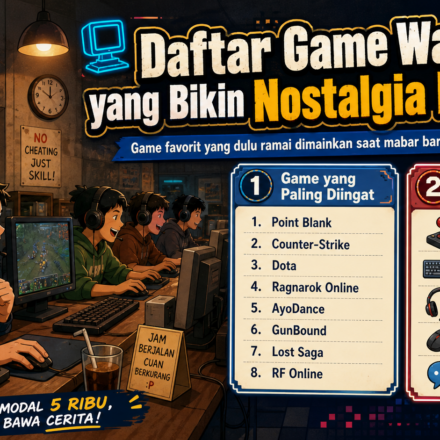 Lihat daftar game warnet yang bikin nostalgia banget dan pernah jadi favorit banyak pemain saat menghabiskan waktu bersama teman.